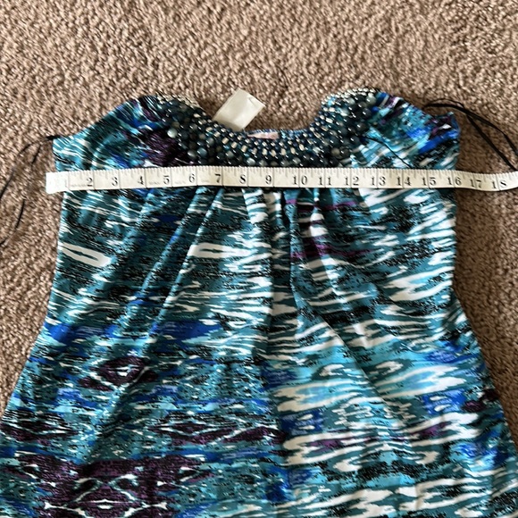 Vintage Wet Seal Beaded Halter Top Size XL - Picture 12 of 13